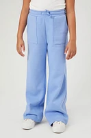 Girls Fleece Straight-Leg Pants (Kids)