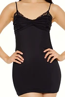 Ruched Chiffon Mini Dress
