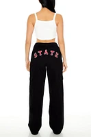 State Patch Straight-Leg Pants