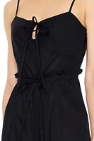Wide-Leg Tie-Front Jumpsuit