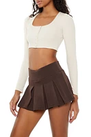 Picot-Trim Crop Top