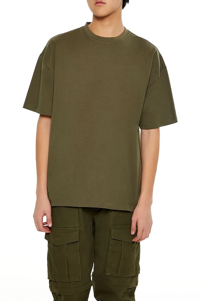 Cotton High-Low Crew Tee