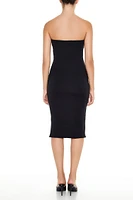 Bodycon Slit Tube Midi Dress