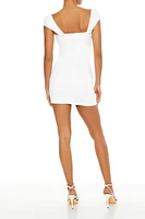 Crochet Bow Mini Dress