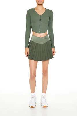Active Pleated Flare Skort