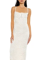 Lace Bodycon Bustier Midi Dress