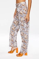 Marble Print Canvas Pants