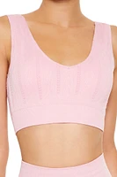 Seamless Cable Knit Sports Bra