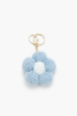 Plush Floral Keychain