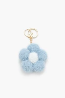 Plush Floral Keychain