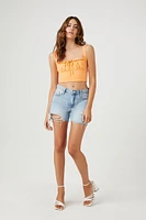 Shirred Crop Top