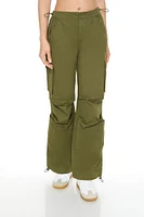 Wide-Leg Cargo Parachute Pants