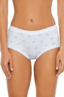 Floral Striped Shortie Panties