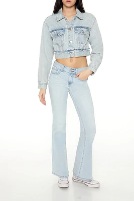 Low-Rise Flare Jeans