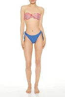 American Flag Bikini Top & Bottoms Set