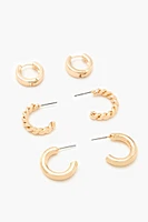 Twisted Hoop Earring Set