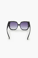 Faux Gem Cat-Eye Sunglasses