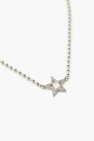 Star Pendant Ball Chain Necklace