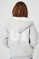 Alaska Faux Shearling Zip-Up Hoodie