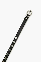 Studded Faux Leather Belt