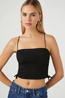 Ribbed Knit Cropped Cami