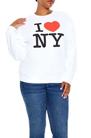 Plus I Heart NY Graphic Pullover