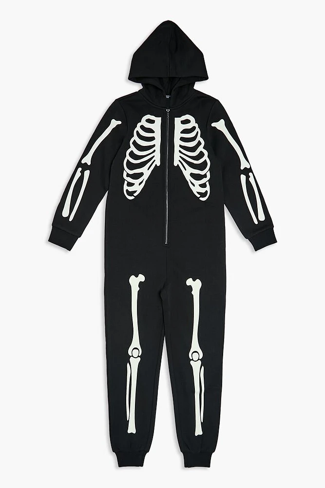 Girls Skeleton Pajama Jumpsuit (Kids)