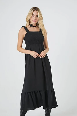 Flounce-Hem Tank Midi Dress