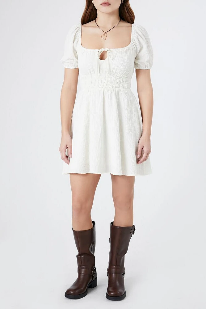 Square-Neck Fit & Flare Dress