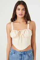 Lace-Up Corset Crop Top