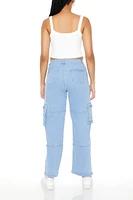 Cargo Straight-Leg Jeans