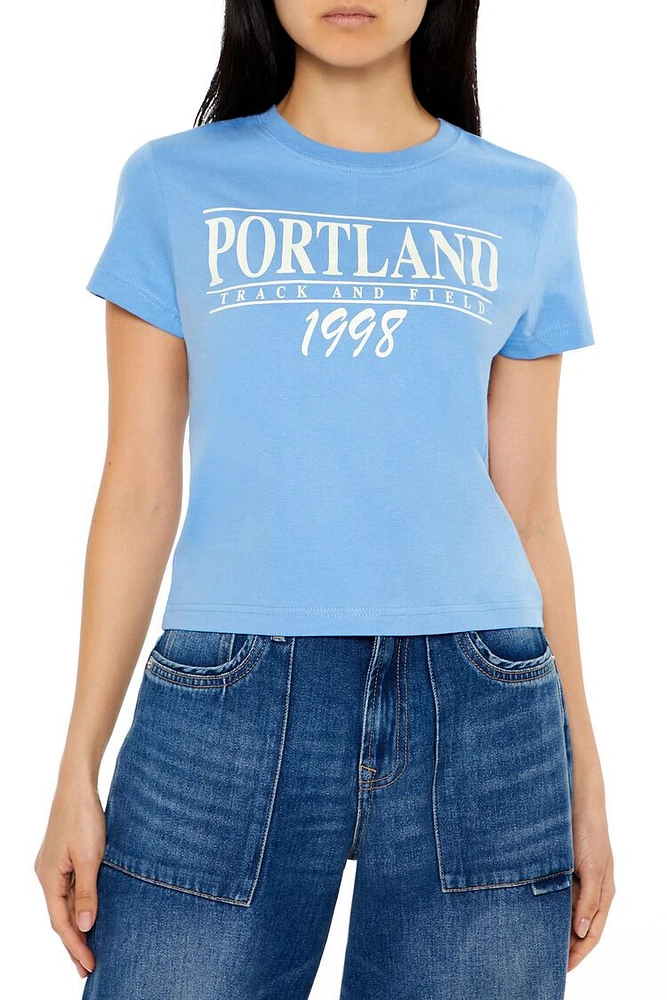 Portland Track & Field Baby Tee