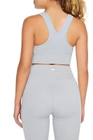 Ruched Racerback Sports Bra