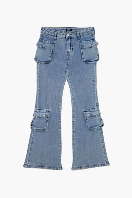 Girls Flare Cargo Jeans (Kids)