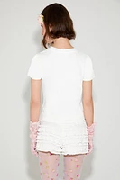 Betsey Johnson Floral Baby Tee