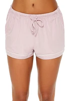 Pipe-Trim Shirt & Shorts Pajama Set