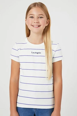 Girls Ribbed Knit Los Angeles Tee (Kids)