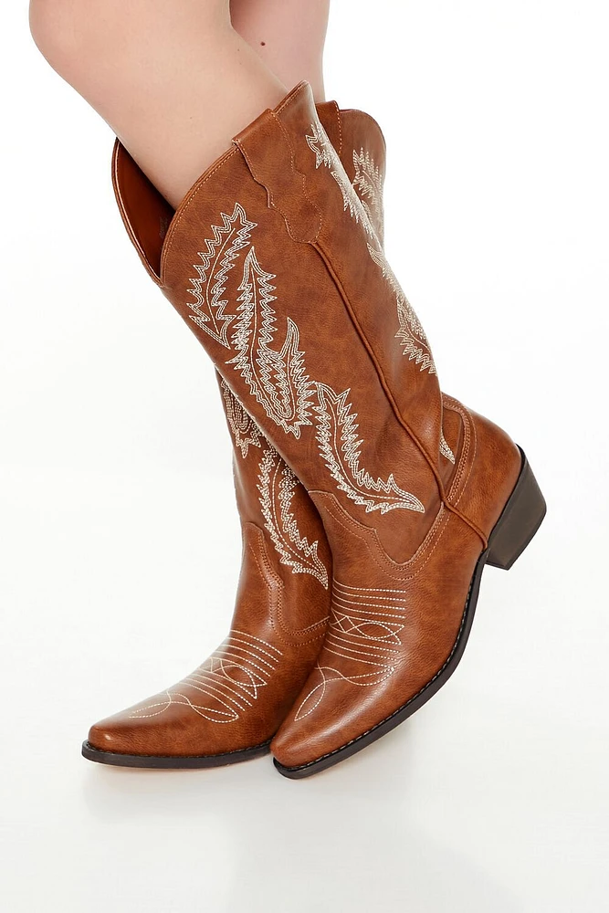 Embroidered Western Cowboy Boots