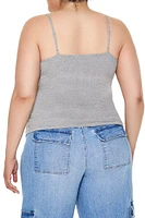 Plus Cotton-Blend Basic Cami