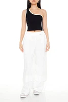 One-Shoulder Crop Top