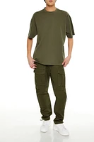 Cotton High-Low Crew Tee