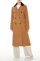 Two-Tone Double-Breasted Trench Coat