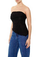 Honeycomb Knit Tube Top