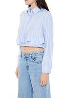 Pinstriped Poplin Shirt