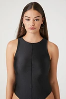 Seamed Sleeveless Bodysuit