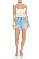 Sheer Lace Bow Cami