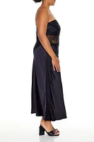 Plus Eyelash Lace Maxi Dress