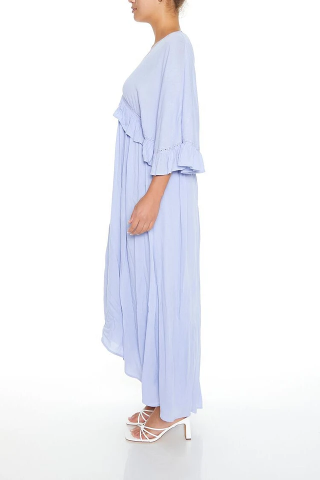 forever 21 blue ruffle dress Sunny Pier Ruffle Dress In Sky Blue  Impressions Outlet