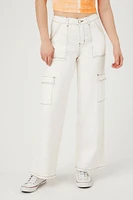 Twill Contrast-Trim Cargo Pants