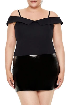 Plus Open-Shoulder Top